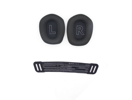 Almofadas de ouvido e faixa de cabeça de reposição para Logitech G733 Negro