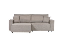 Sofá esquinero BELIANI Karila de Poliéster Beige 250x150x85