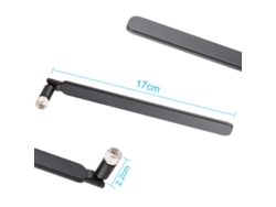 Antena Para Router De 5 Dbi Con Conector Sma Macho, Polarización Vertical, Color Blanco, 50 W, Paquete De 3 Unidades.