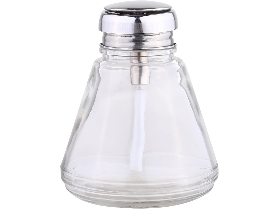 Botella Dispensadora De Vidrio Nuobesty De 220 Ml Con Dosificador, Recipiente De Limpieza Transparente, Botella
