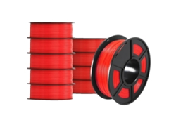 Filamento 3D, material ecológico, excelente calidad de impresión, PETG rojo, 10 rollos OEM
