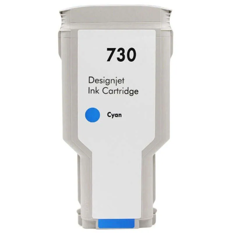 HP 730 Cyan Cartucho de Tinta Generico Reemplaza P2V68A/P2V62A