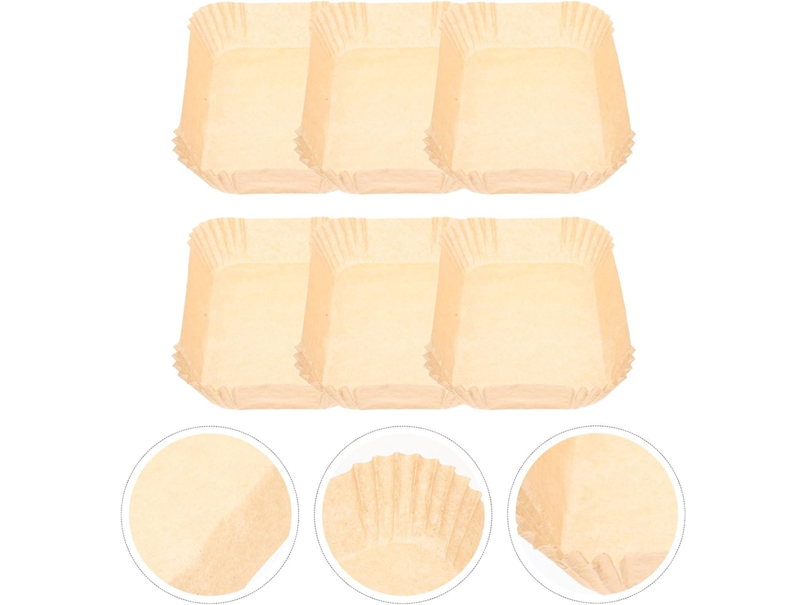 Forros De Papel Antiaderentes Para Fritadeira A Ar, Resistentes À Gordura E Seguros. Ideais Para Assar, Cozinhar Ou Embrulhar Alimentos. Práticos, Descartáveis E Mantêm Sua Fritadeira Limpa.