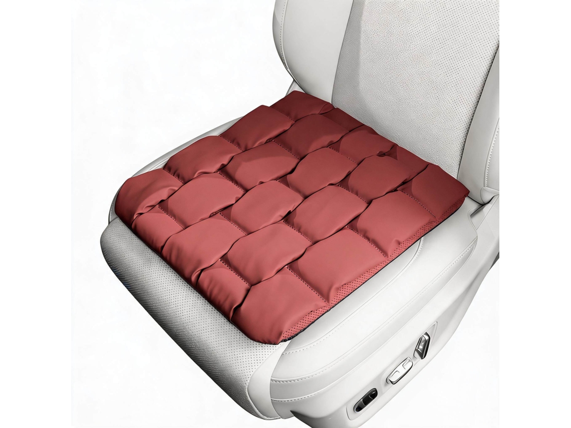 Almofada Universal Para Assento De Carro Henten Home Resistente A Manchas, Respirável, Absorvente De Impactos Y Aliviador De Pressão Vermelho