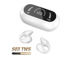 (blanco) Auriculares Inalámbricos De Alta Fidelidad, Graves, Estilo Gancho Para La Oreja, Sonido Envolvente Estéreo, Bluetooth 5.3