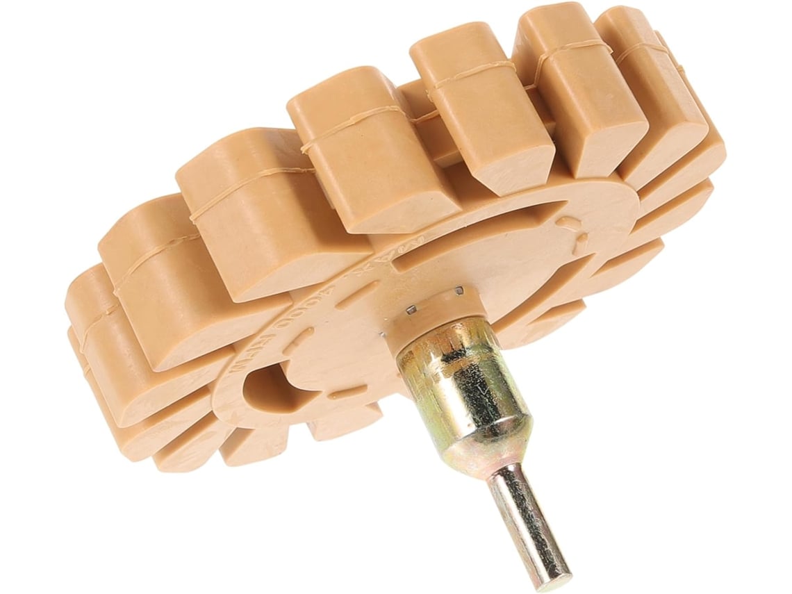 Transportador, Disco De Goma Beige Para Remover Pegatinas