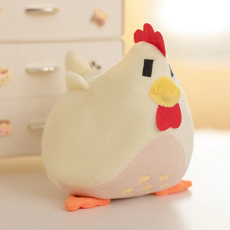 (amarillo, 20 Cm) Almohada De Peluche De Pollito De Stardew Valley, Diseño De Dibujos Animados Suave
