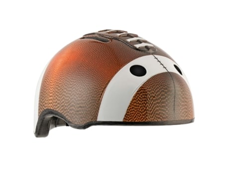 Casco de Bicicleta para Niños CRAZY SAFETY Pelota Futbol Marrón EN1078