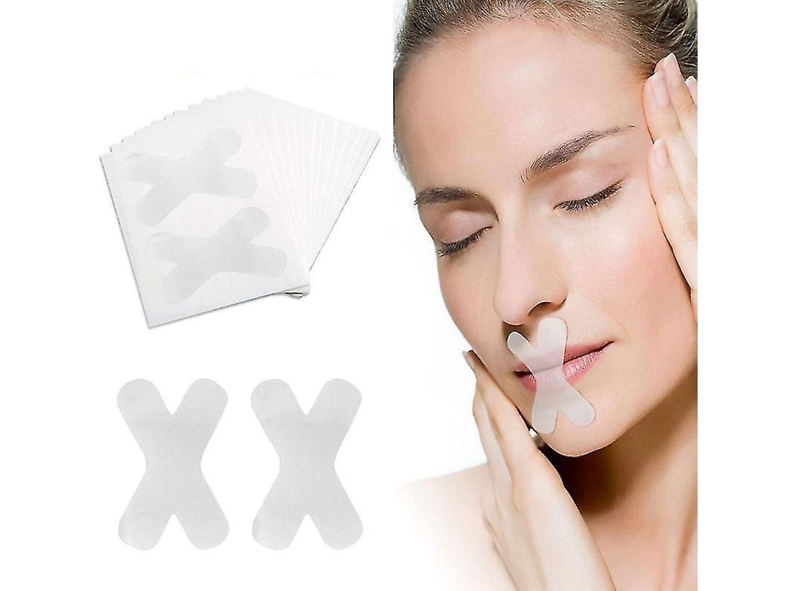 100 unidades de tiras adhesivas orales antironquidos para facilitar la respiración nasal y el sueño. TAISHENGDA