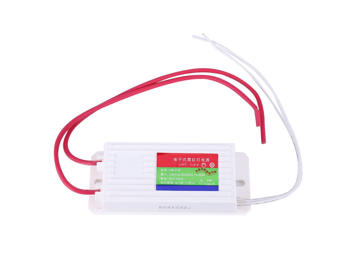 Transformador electrónico para fuente de alimentación rectificadora de luz de neón de 6 kV y 30 mA