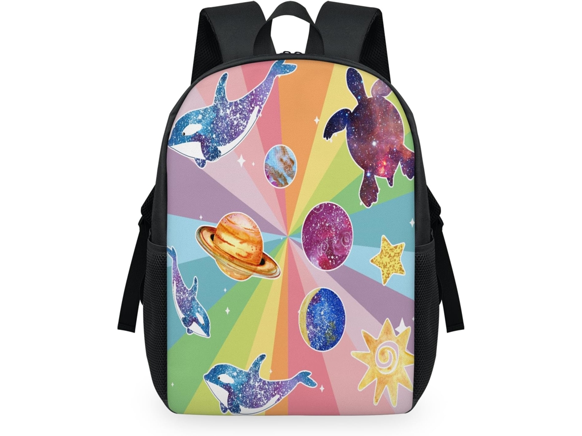 Mochila Tropicallife Rainbow Galaxy Ballena Tortuga Marina 32.5
