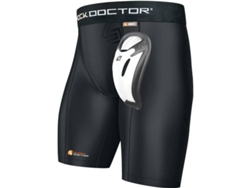 Protección Corporal SHOCK DOCTOR Core Compresión Bioflex Blanco (M)