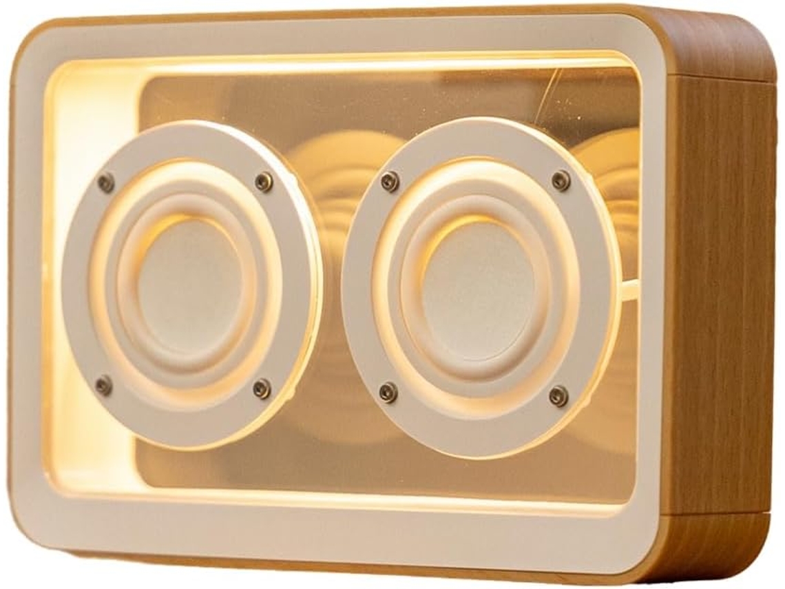 Reproductor De Barra De Sonido Estéreo Con Altavoz Bluetooth Transparente Retro