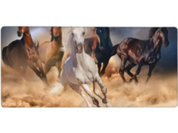 Besportble Alfombrilla De Ratón De Gran Formato Con Diseño De Caballo Salvaje Corriendo Contra La Tormenta ...