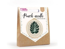 Kit Punch Needle 20 cm GRAINE CRÉATIVE Hoja Tropical