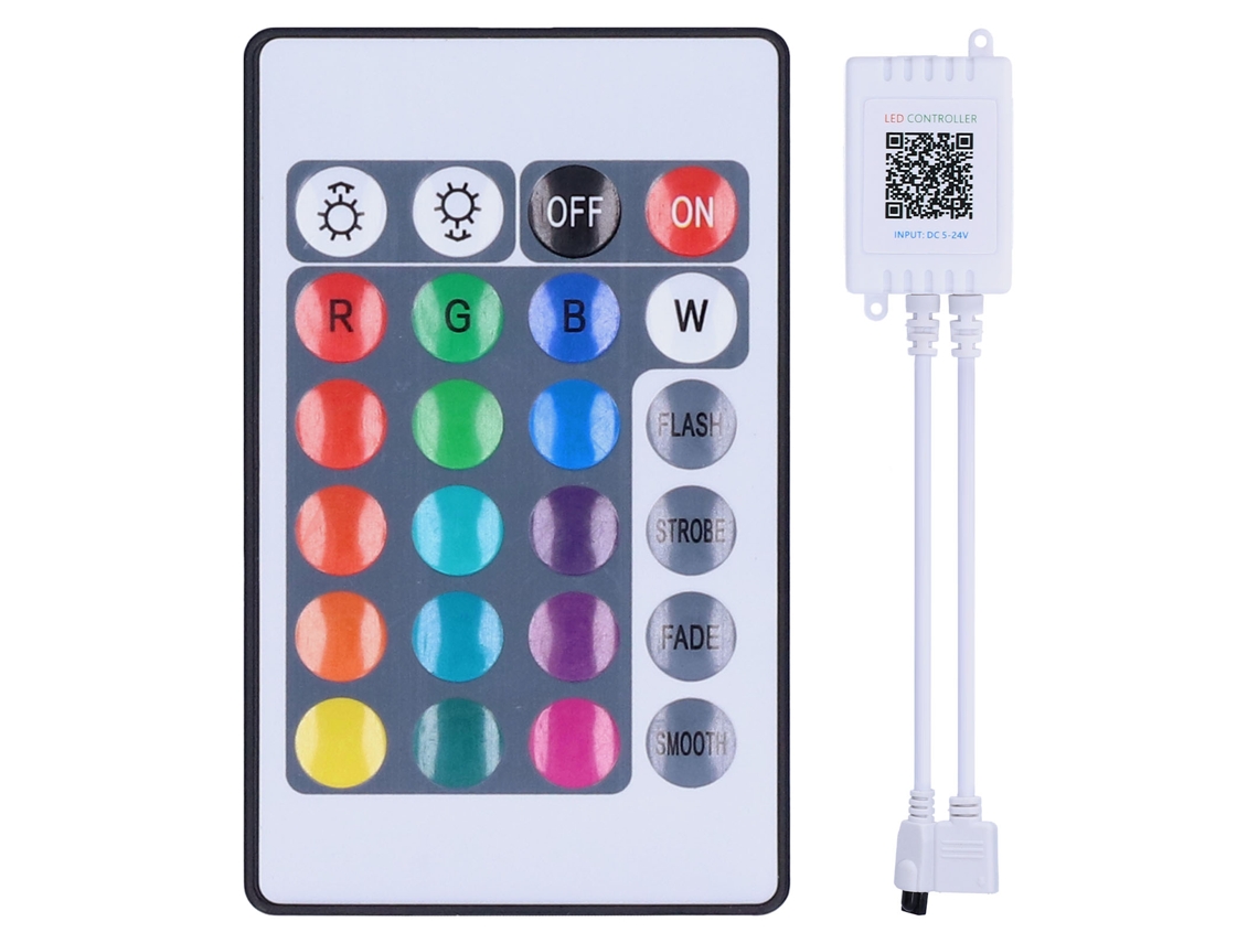 Controlador De Luces Led Bluetooth Con Control Remoto Para Luces Rgb