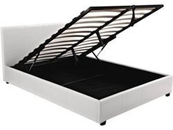 Cama de PVC ''Carla'' - 140 x 190 cm - Blanco