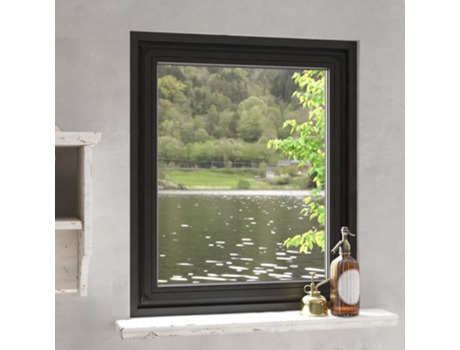 Mosquitera VIDAXL magnética para ventanas (Gris Oscuro - 100x120 cm)