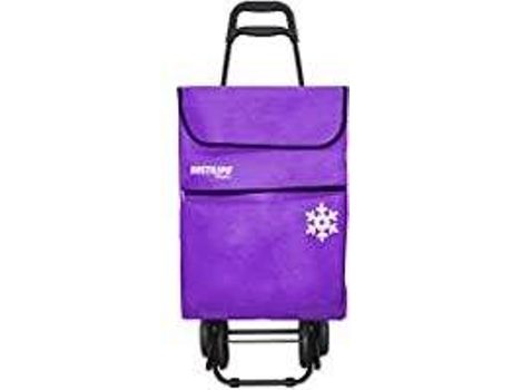 Carrito de Compras BASTILIPO (Morado - Metal, Tejido - 27x40x100 cm)