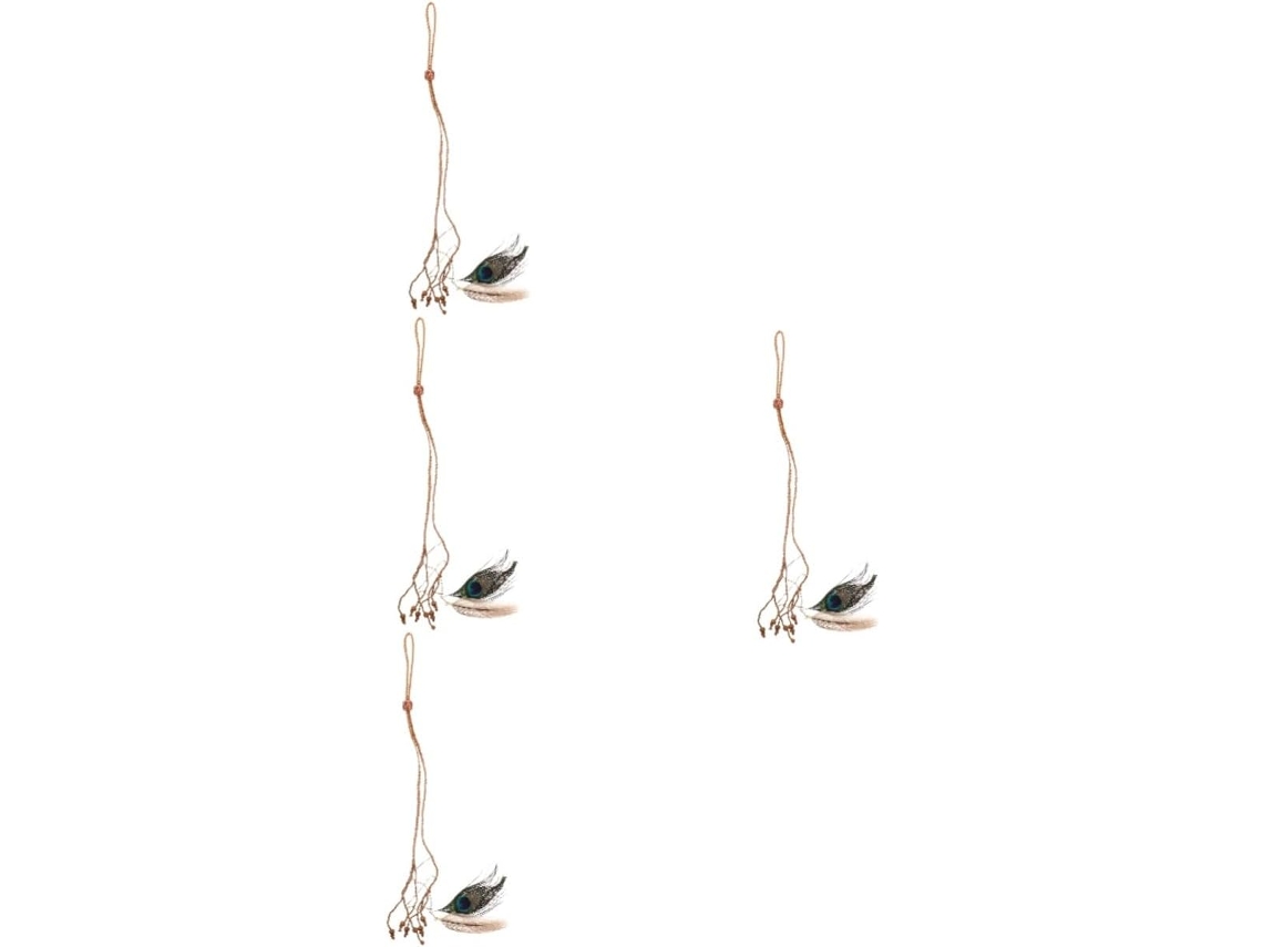 Conjunto De 4 Joyas De Cadena Para Mujer, Accesorios Para Festivales Con Borla.