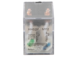 Relé Eléctrico Intermedio Hh52p De 24 V Cc Y 5 A, De 8 Pines, Con Bobina Dpdt.