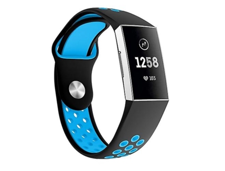 Correa De Reloj Inteligente Para Fitbit Charge 3, Tamaño De Correa De Reloj: 145-210 Mm Azul VENISYMLIS