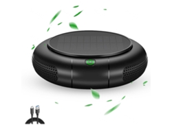 Purificador de aire a batería, con paneles solares, purificador de aire para dormitorio con carga USB de 1200 mh, purificador de aire solar BISBISOUS