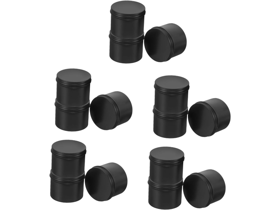 5 Juegos De Cajas De Aluminio Para Cosméticos, Prácticas Para Viajes Y Para Usar Con 3 Artículos.