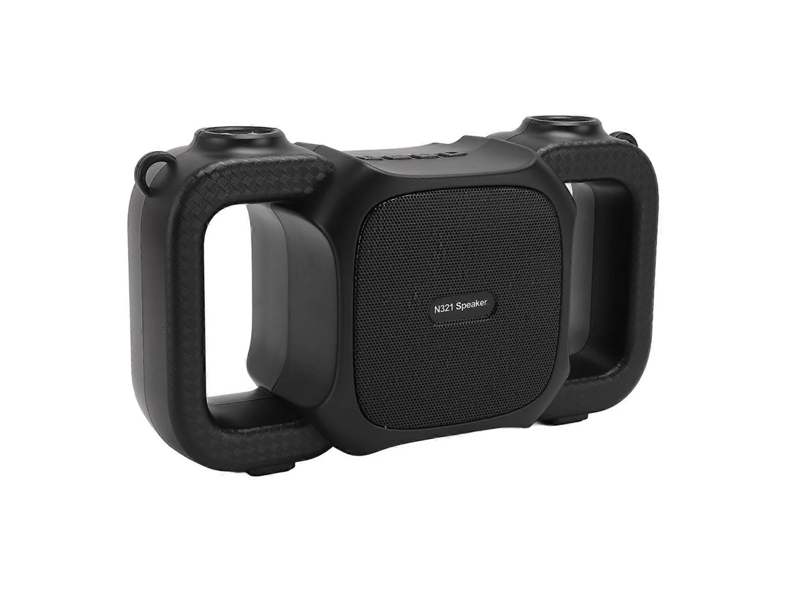 Altavoz solar Bluetooth multifuncional con radio FM y luz LED de emergencia, altavoz portátil para exteriores Chennnls