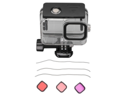 Kit De Estuche Impermeable Para Filtros De 60 M Para Gopro Hero 10/9 Black Con 3 Filtros De Buceo Y Correa.