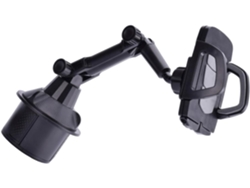 Soporte Para Teléfono De Coche, Portavasos Ajustable En Altura, Abs De Carbono, Giratorio.