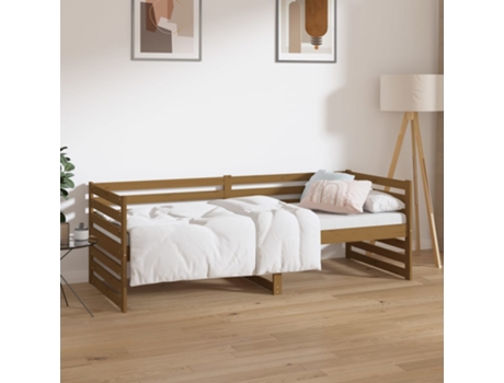 Sofás Cama VIDAXL Marrón Madera (203.5x85.5x68.5 cm)