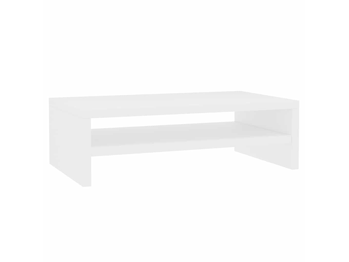 Soporte para monitor derivado de madera blanca MAISON EXCLUSIVE (42x24x13 cm)