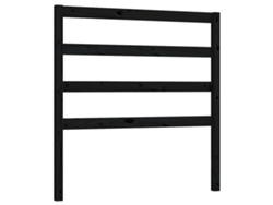 Maison Exclusive - Cabecero De Cama Madera Maciza De Pino Negro 95x4x100 Cm