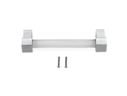 Tiradores De Acrílico Cristalino Para Cajones De Armarios De Cocina, Color Plata, 128 Mm