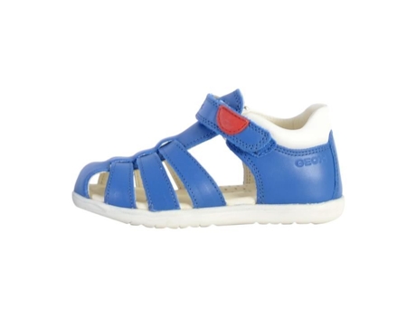 Sandalias de Niño GEOX Infantis Flat Modelo Macchia Royal Tipo Salto Plano Scratch Azul (20)