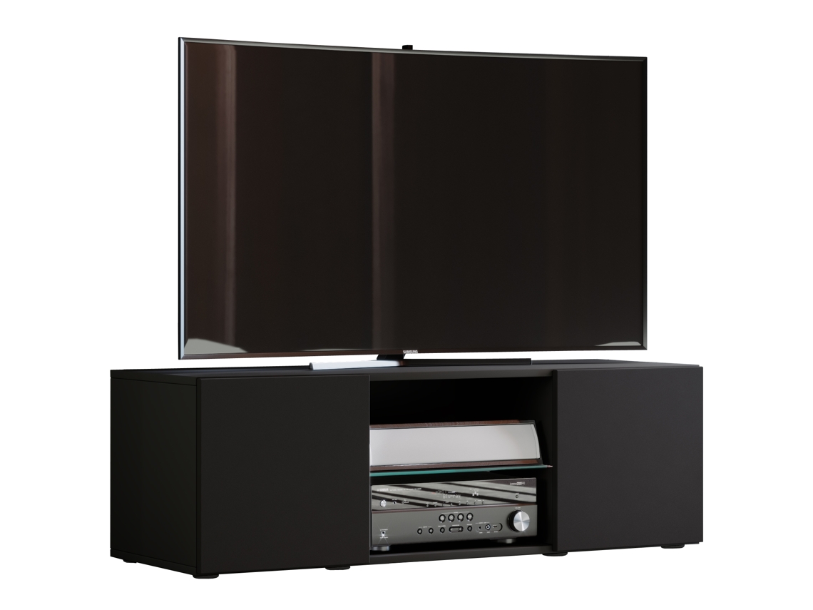Mueble de TV bajo de madera Lowina L Vcm Mueble de TV
