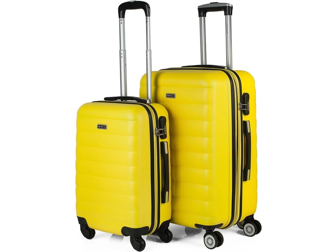 Conjunto de Maletas de Viaje ITACA ABS Amarillo (105 L)