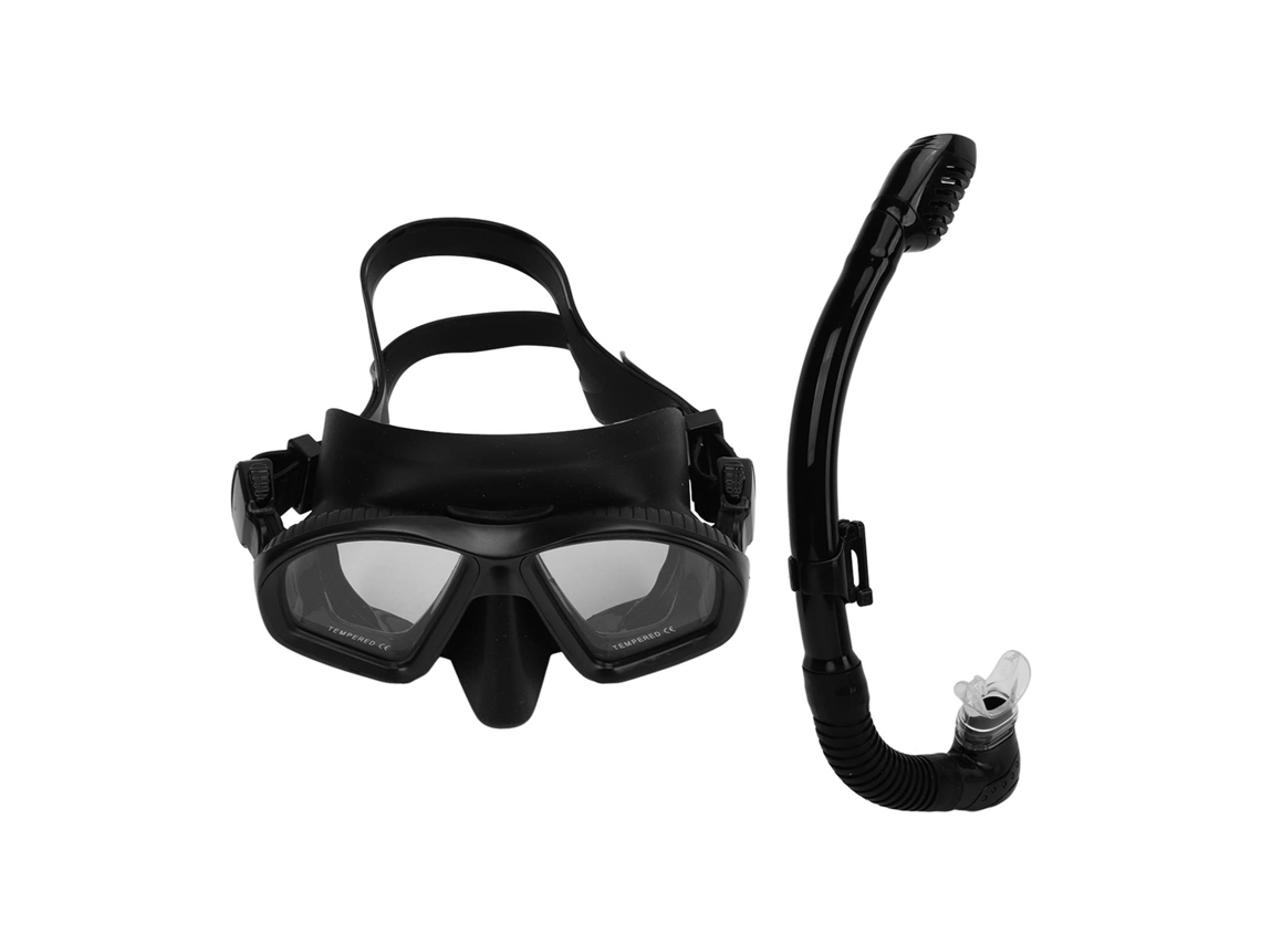 Vlrla-2026conjunto De Snorkel Para Niños Con Gafas De Buceo Antideslumbrantes Y Sin Fugas, Snorkel Seco Para Natación Y Surf Negro