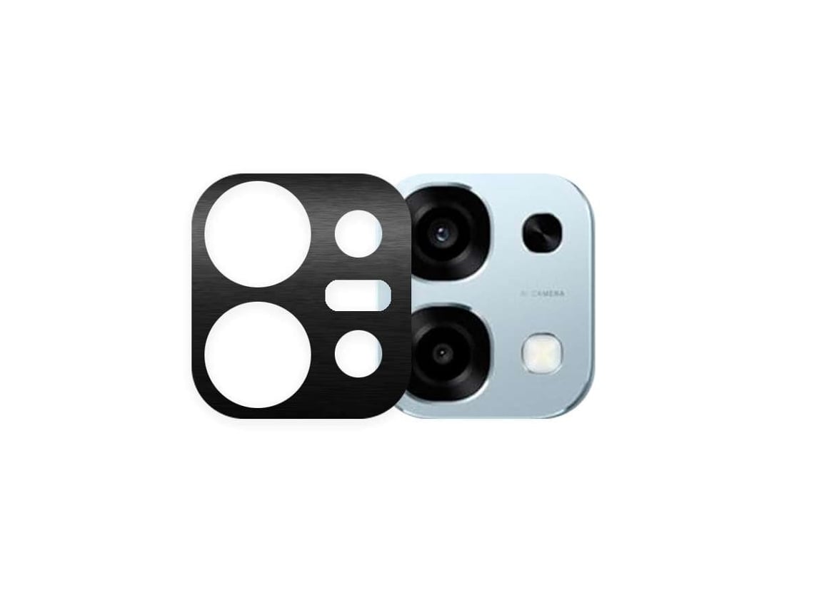 Protector Cámara Metalizado Negro Para Oppo A6 Pro