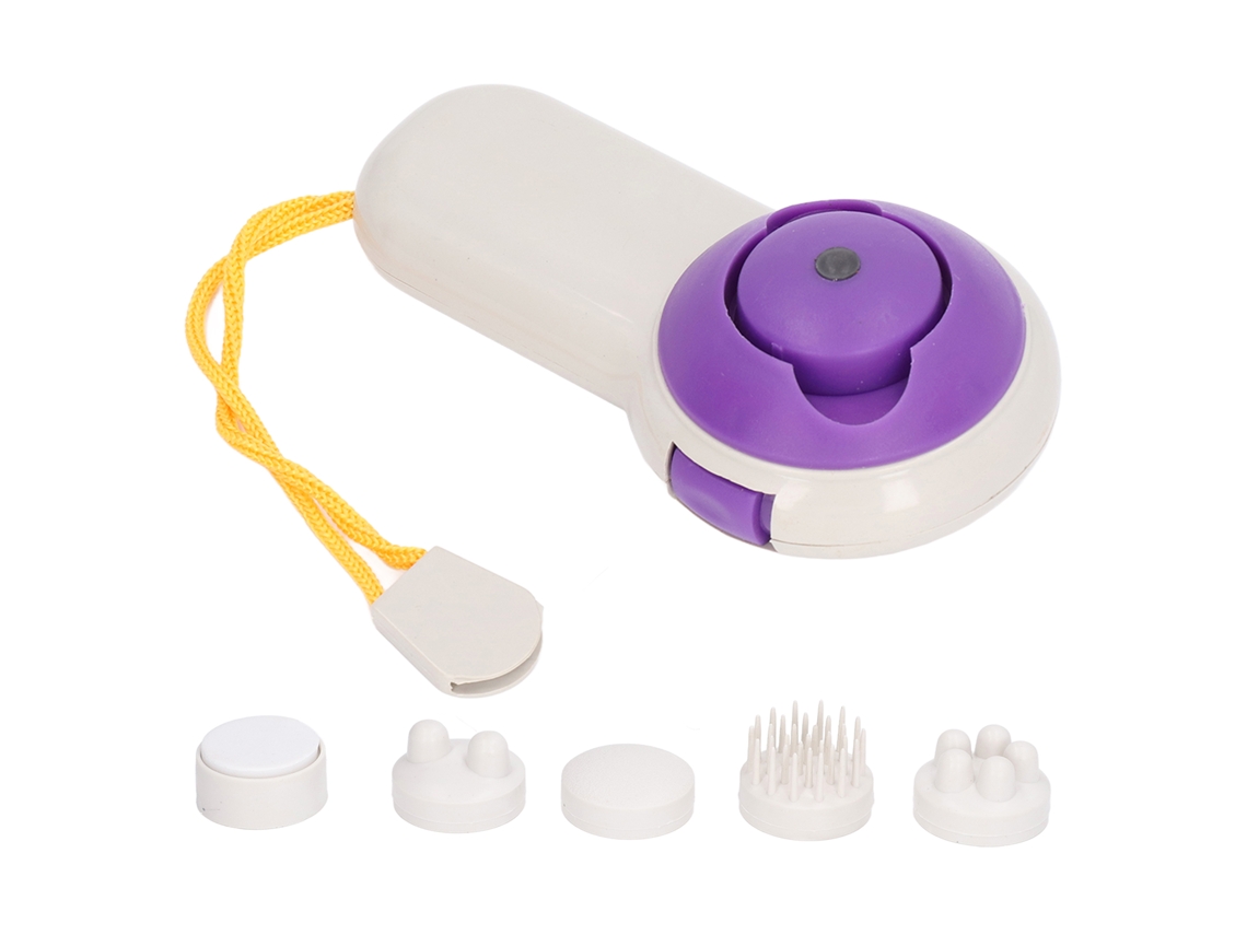 Masajeador Portátil 5 En 1 Con 5 Cabezales De Masaje, Diseño Ergonómico De Abs Para Uso En Todo El Cuerpo.