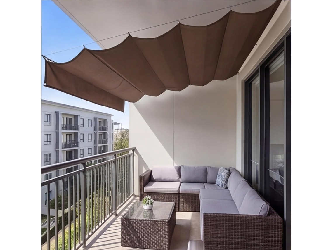 Toldo Retráctil Tipo Resistente Ajustable De Pes , Duradero