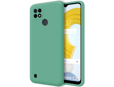 Carcasa Realme C21 TUMUNDOSMARTPHONE Silicona Líquida Verde