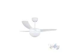 Ventilador de Techo con mando a DistanciaLuz ORBEGOZO 3 Palas Blanco