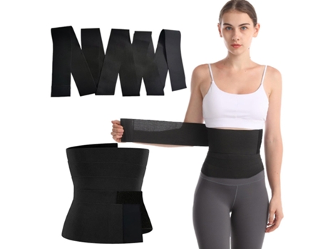 Entrenador de cintura para mujer de 240 pulgadas, cinturón de Sauna, envoltura para el vientre, vendaje Grab Me para gimnasio, oficina, estudio de ...