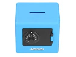 Caixa De Economia Para Crianças Safe Box Com Código Mini Caixa De Dinheiro Azul