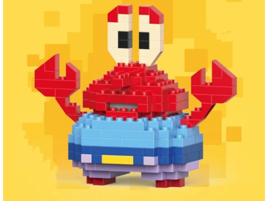 ASEANAO 3D Mini Building Blocks, Micro BlocksToy Gift,Easter/Birthday/Christmas (Crabs 149 pcs)