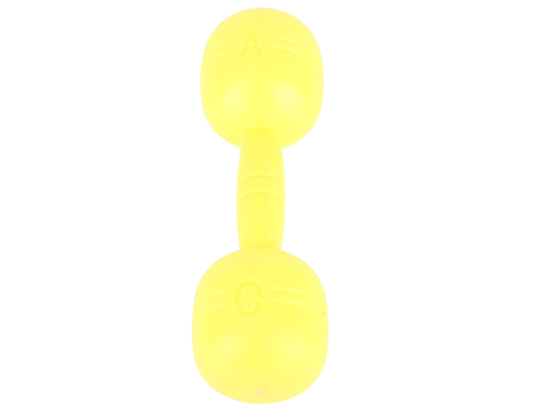 Pesas De Plástico Seguras Y Divertidas Para El Ejercicio Infantil, Barra, Juguete De Gimnasio Para Niños, Jardín De Infancia, Color Amarillo.