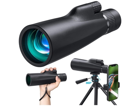 Binoculares de visión nocturna 8X42 Binoculares antivaho compactos adecuados para juegos deportivos al aire libre y conciertos-Negro YIZHOOD