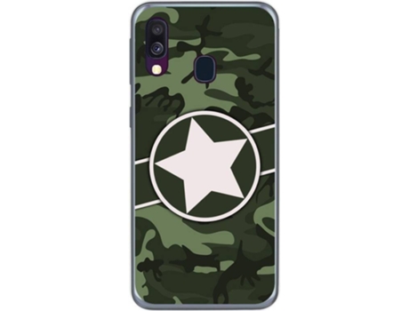 Carcasa Samsung Galaxy A40 TUMUNDOSMARTPHONE Camuflaje 01 Multicolor